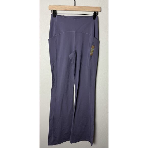 NWT Title Nine Kirsi Winter Bootcut Pants Womens Small Purple Yoga Pants - Picture 1 of 6
